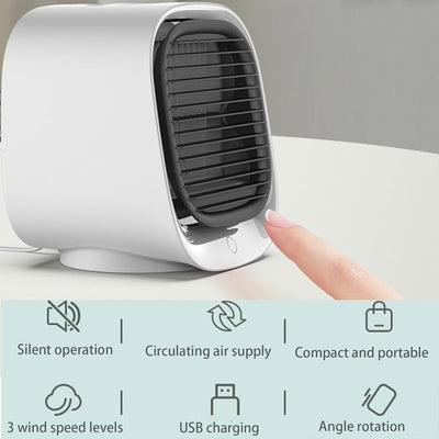 Mini USB Air Cooler - Fan pessoal compacto
