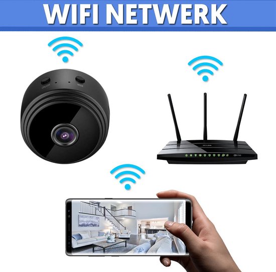 MicroSpy - Mini câmara de segurança HD - 1080P - Sem fios