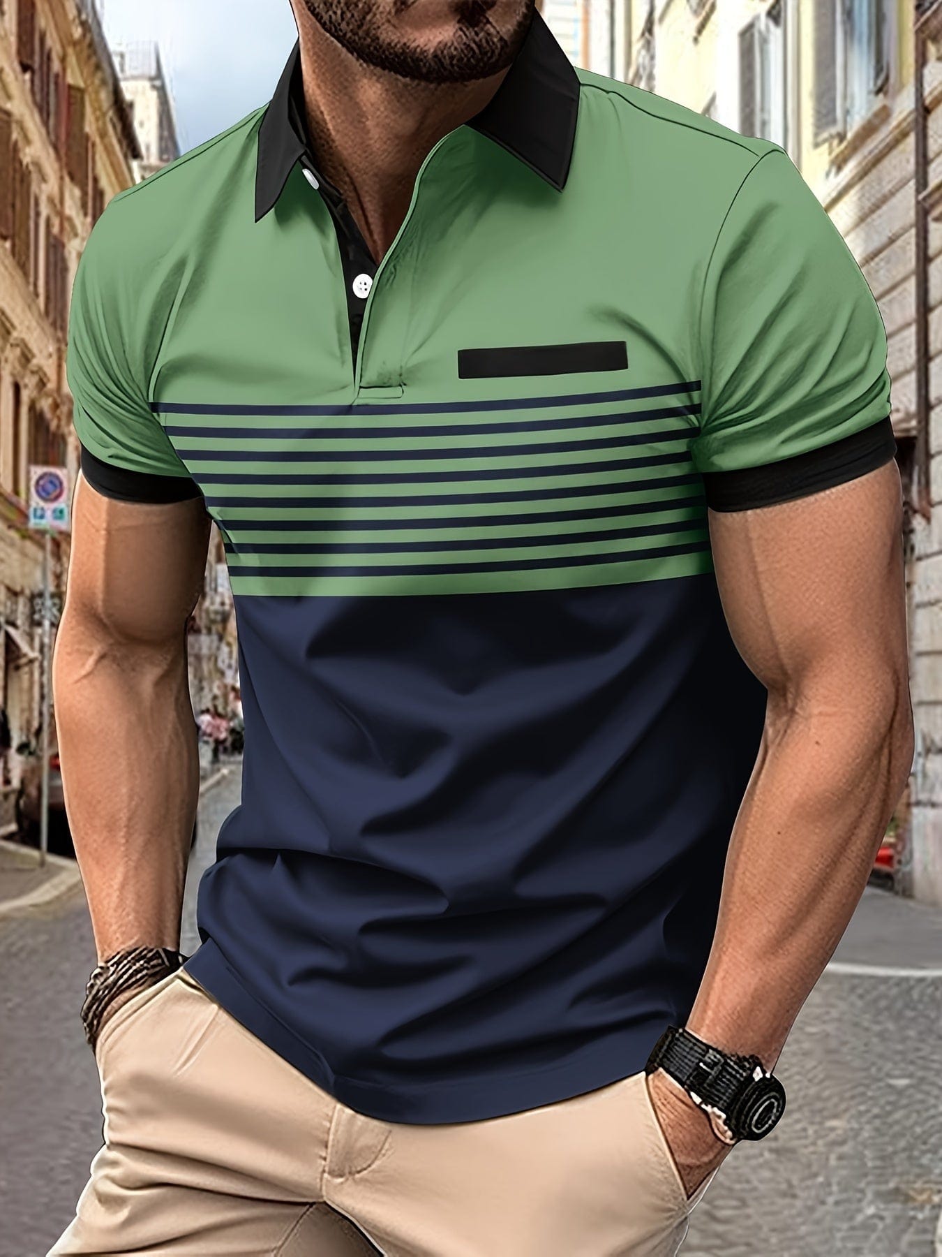 Polo de verão de Rayas para homens | Louis