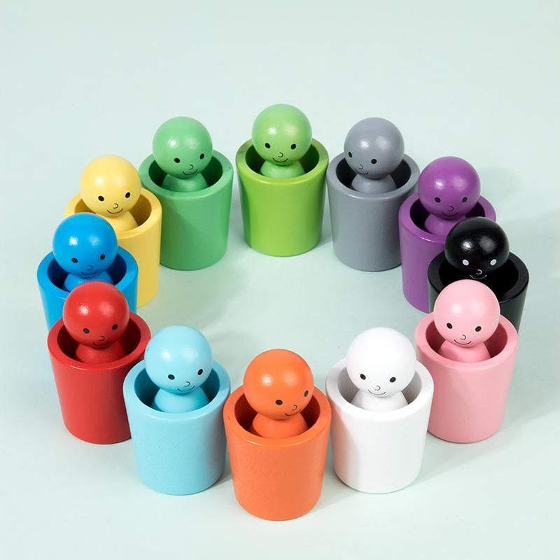 Taza Montessori para clasificar colores