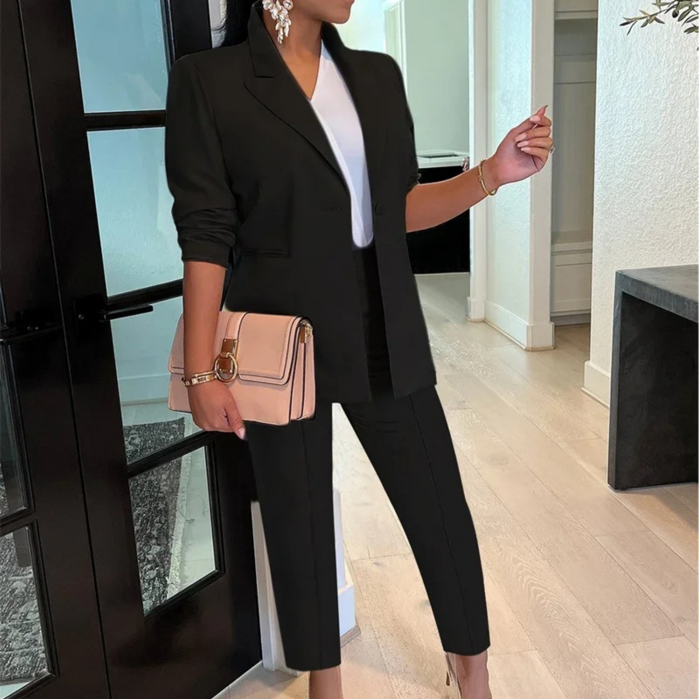 Conjunto de jaqueta Brinna | Estilo sofisticado e elegância versátil