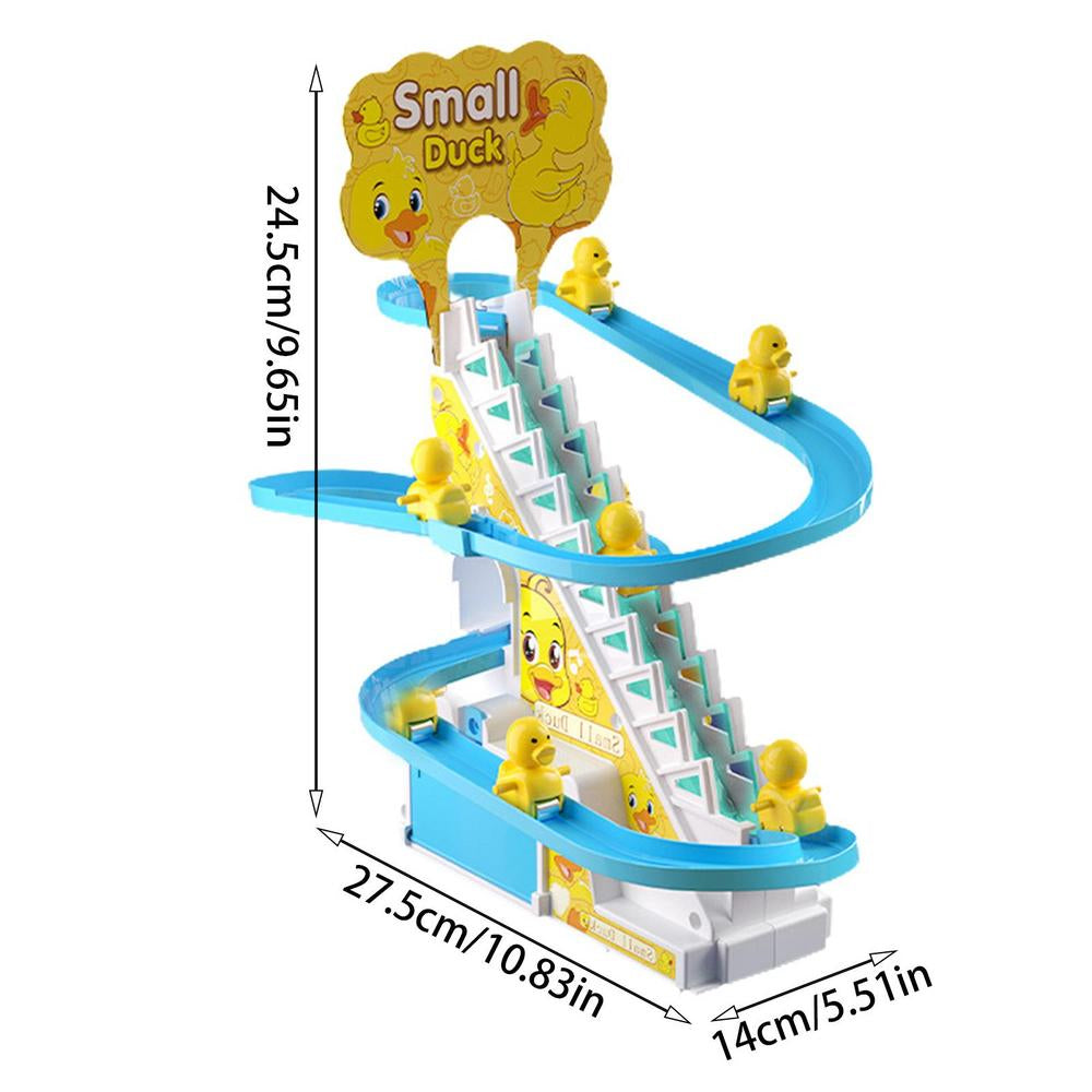 Pato deslizante de juguete con escalera