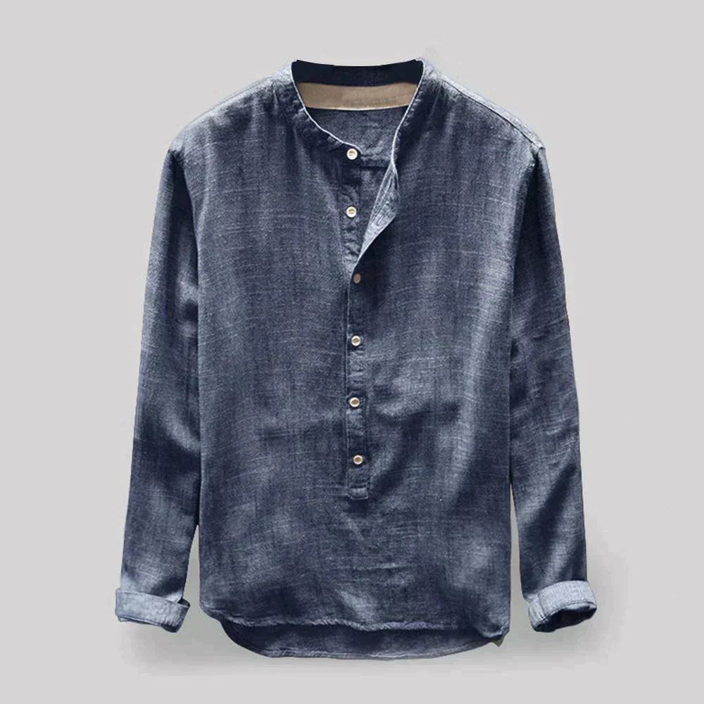 Camisa de linho masculina