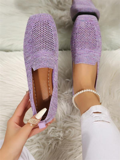 Claudia - sapatos planos não -deslizantes confortáveis ​​para mulheres com apoio ao pé do pé