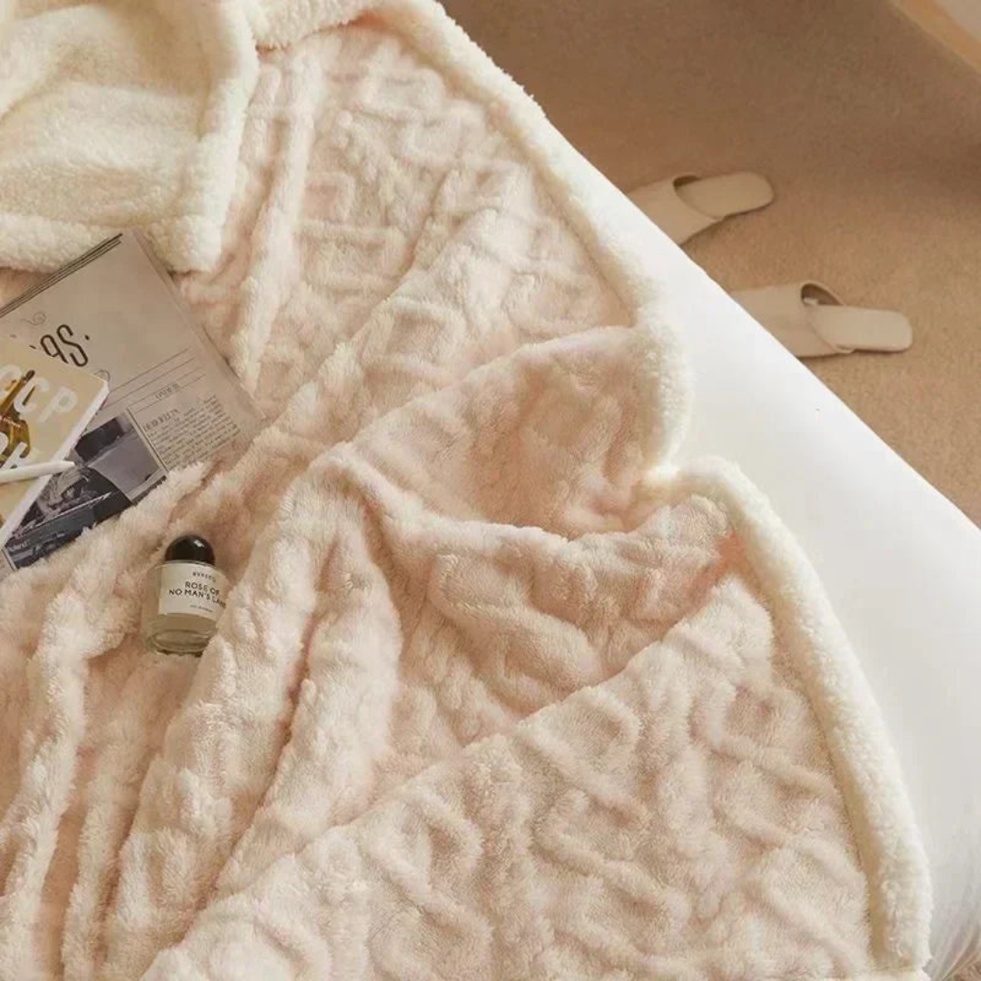 Pão quente de inverno para frio - noites grossas, macias e elegantes para o quarto e sofá