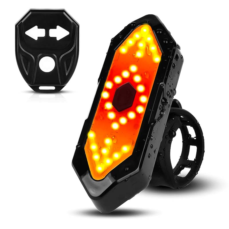 Wireless rear light with flashing