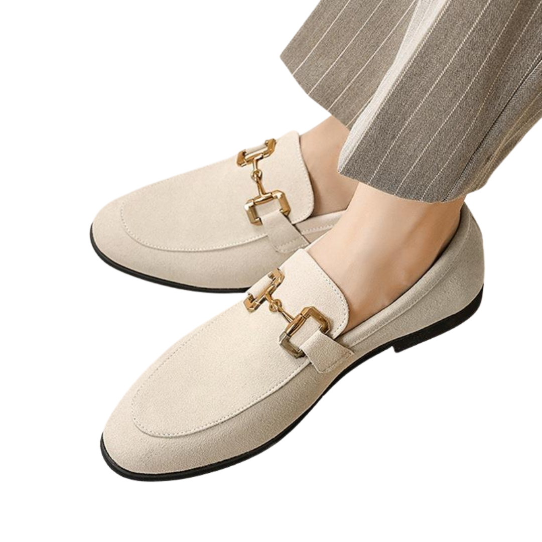 Mocassins de camurça de luxo para homens