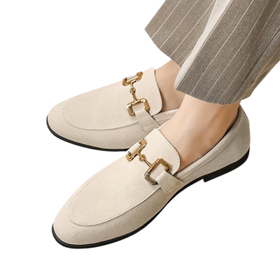 Mocassins de camurça de luxo para homens