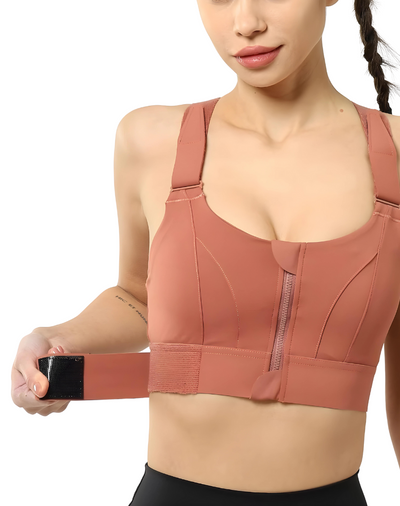 Bra esportivo ajustável e de suporte