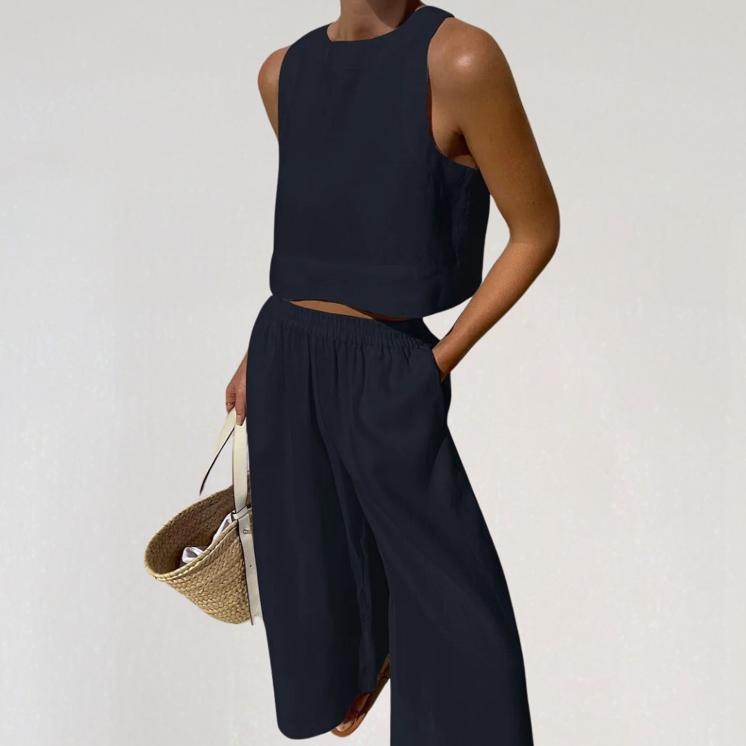 Linen Summer Set para mulheres