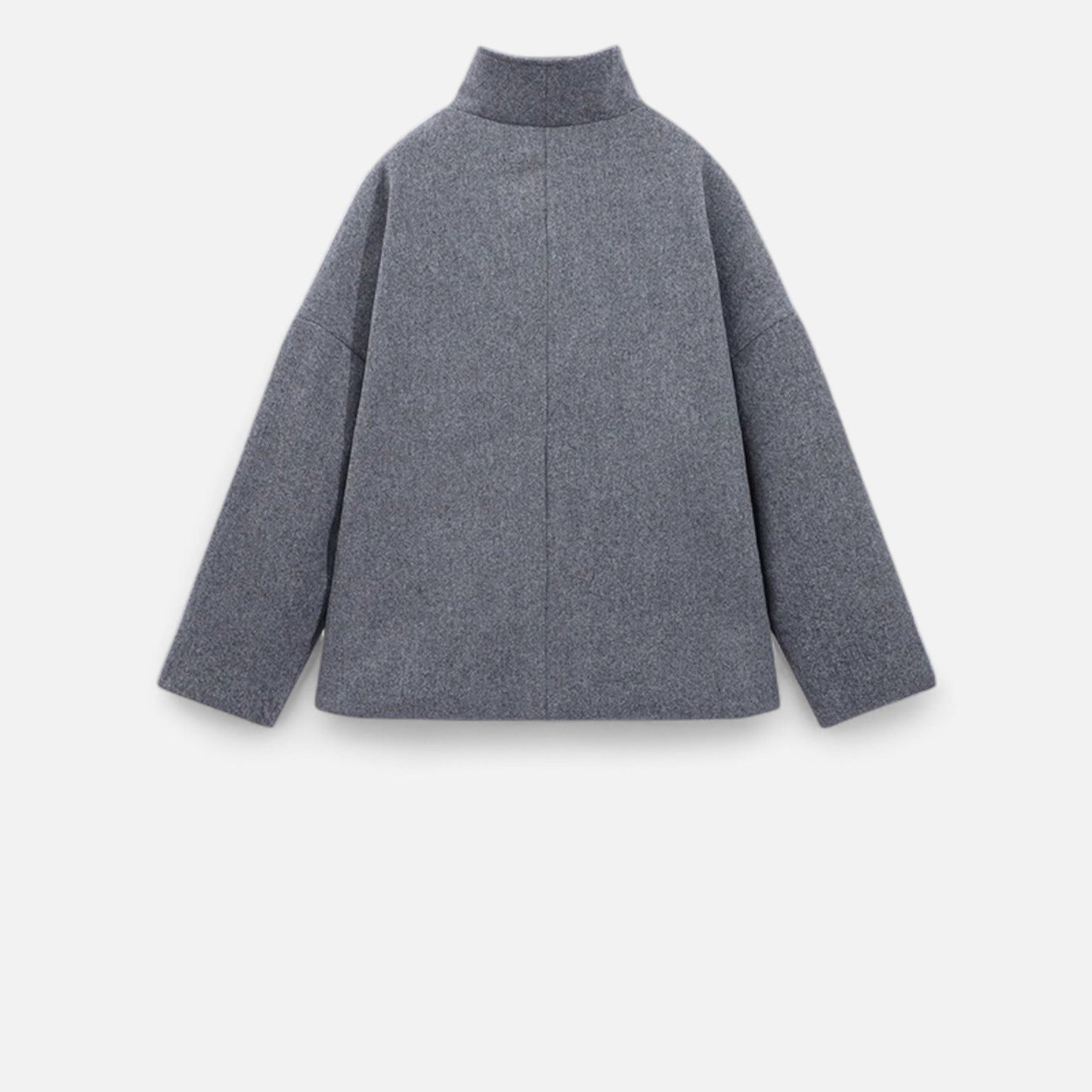 Damen Kurzmantel Hoher Kragen Chic