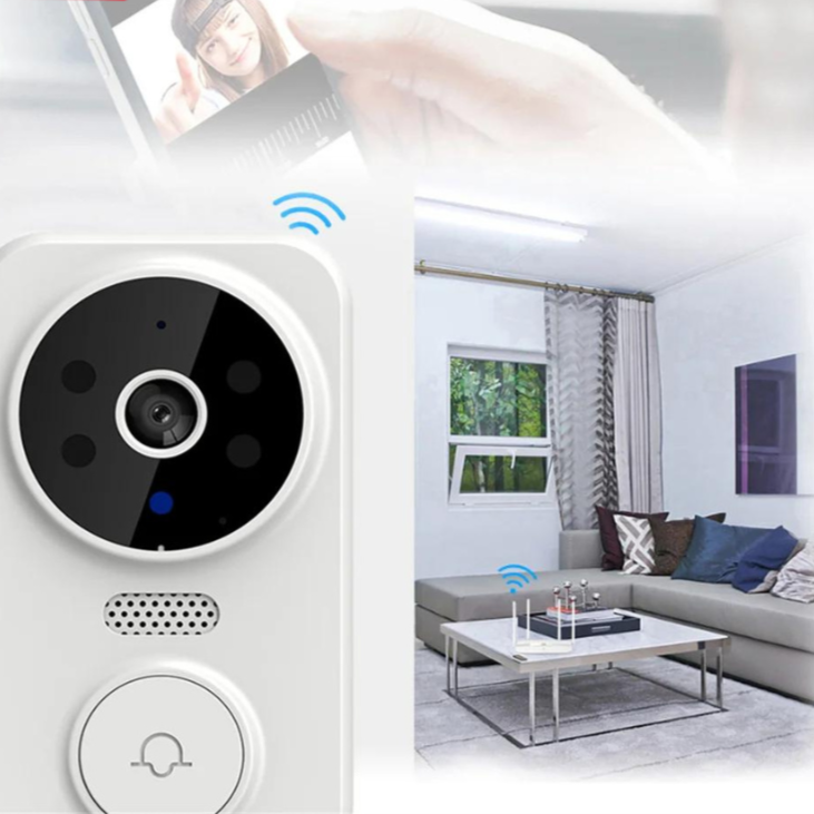 Timbres WiFi inteligentes con cámara y alarma - Seguridad HD