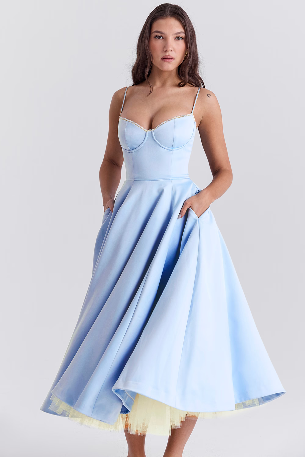 Sophie | Vestido de moldagem de luxo maxi