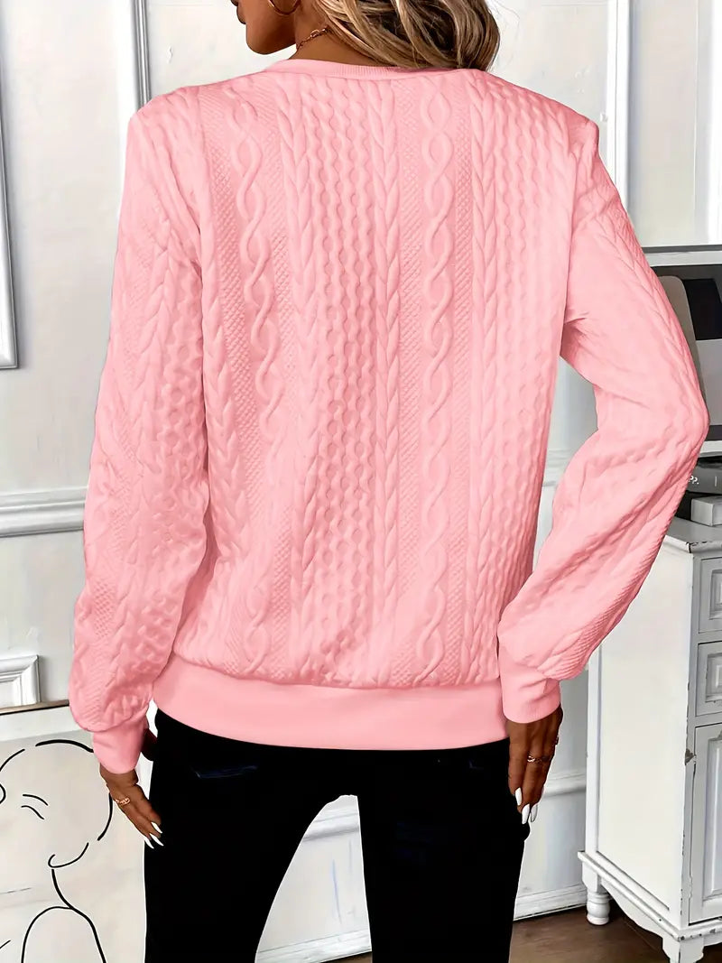 Sweater de malha elegante