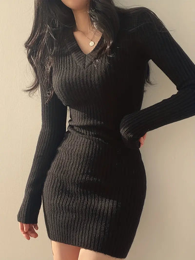 Vestido moderno de manga longa