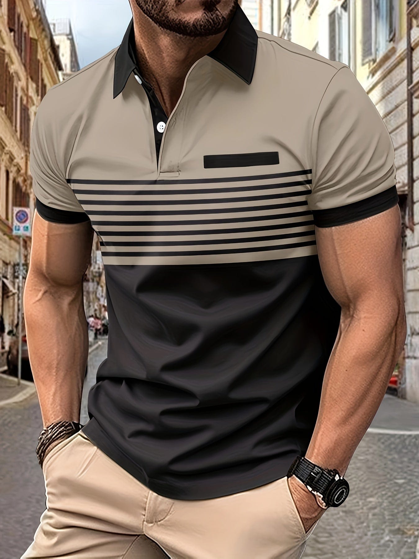 Polo de verão de Rayas para homens | Louis
