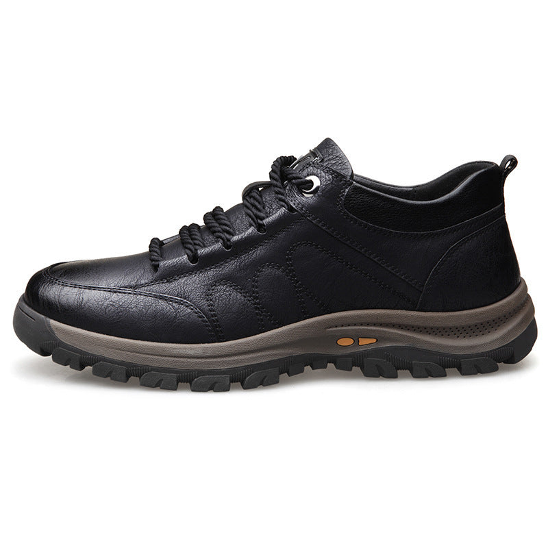 Sapatos ortopédicos de couro para homem