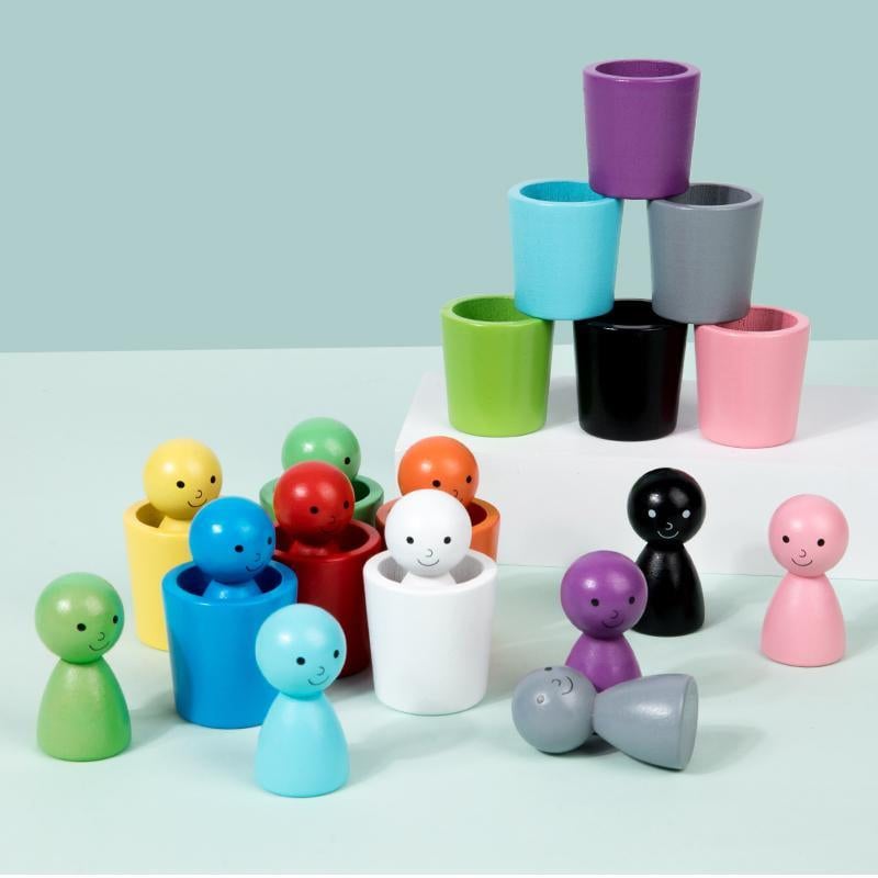 Taza Montessori para clasificar colores