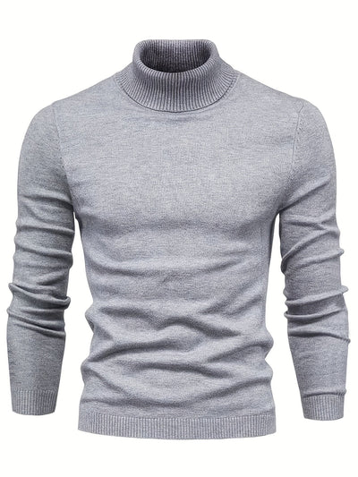 Jersey de pescoço alto - confortável e elegante para dias frios