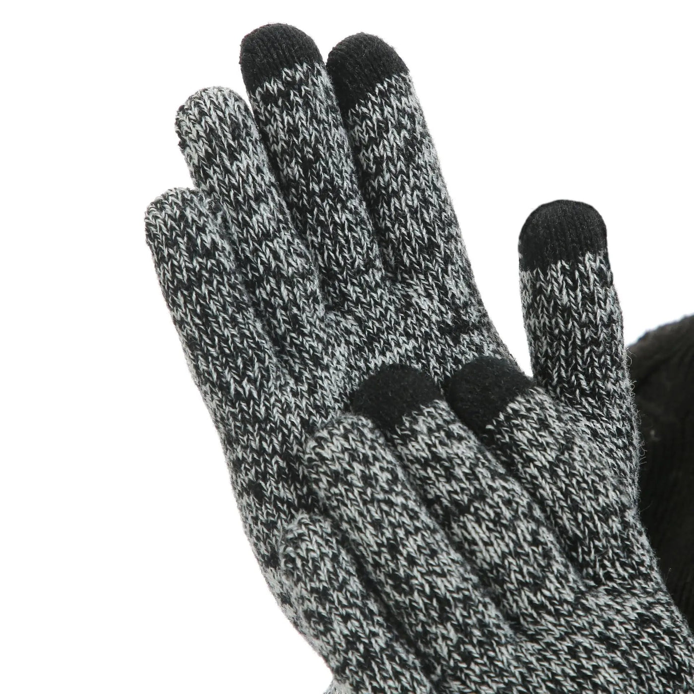 Conjunto casual de inverno com gorro, cachecol e luvas para homem