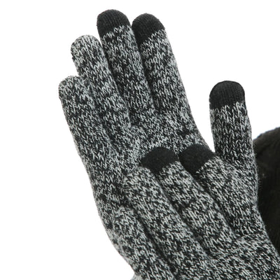 Conjunto casual de inverno com gorro, cachecol e luvas para homem