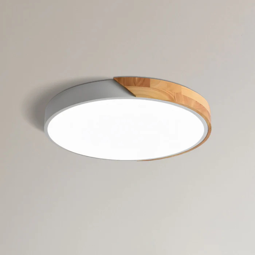 Delos - Lâmpada LED de LED de madeira escandinava