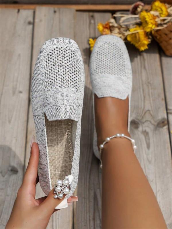 Claudia - sapatos planos não -deslizantes confortáveis ​​para mulheres com apoio ao pé do pé