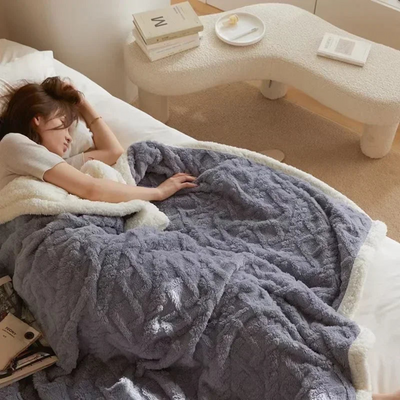Pão quente de inverno para frio - noites grossas, macias e elegantes para o quarto e sofá