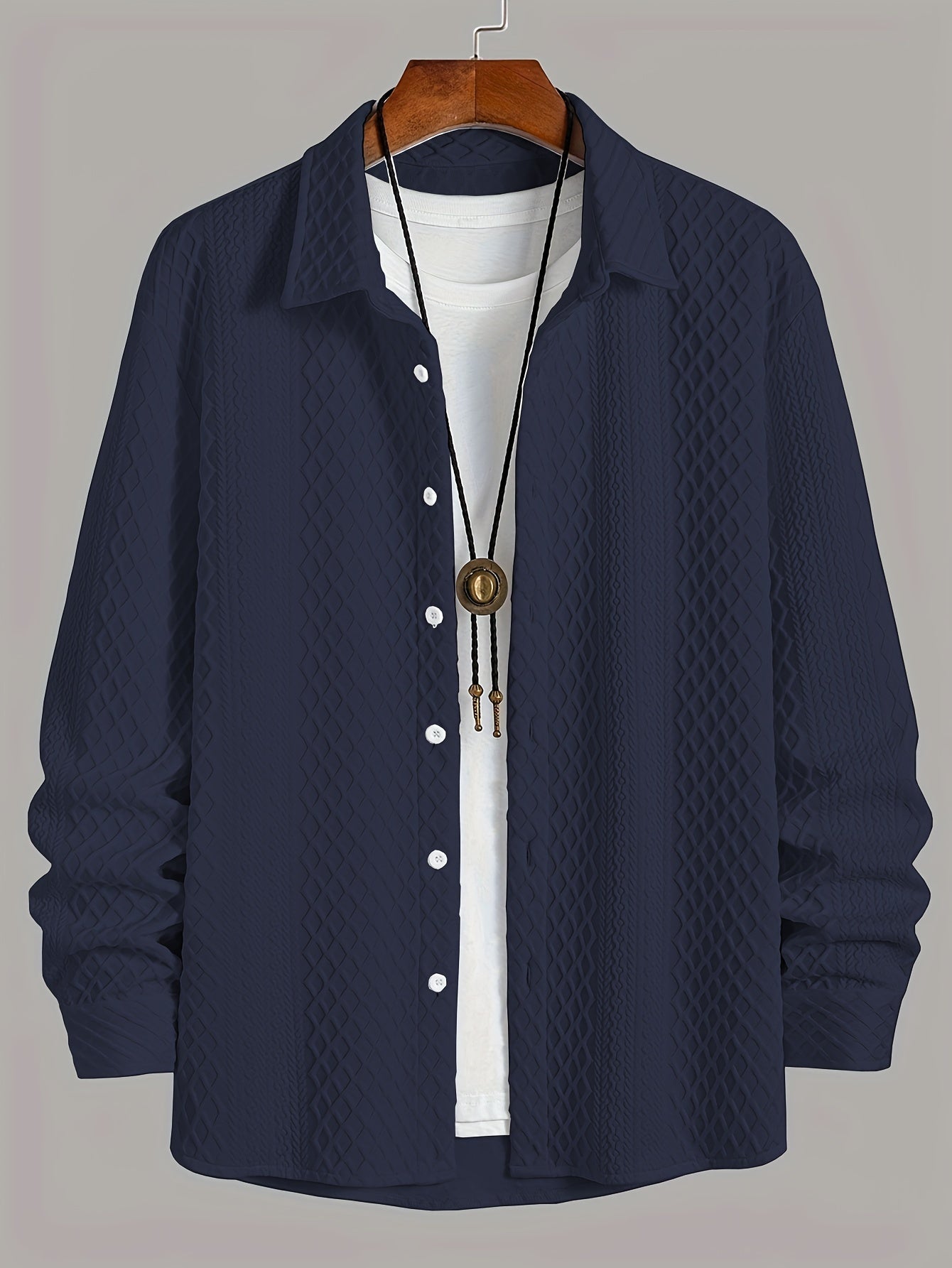Camisa de homem de malha elástica: conforto moderno com um toque clássico