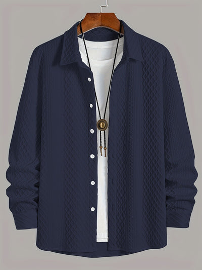 Camisa de homem de malha elástica: conforto moderno com um toque clássico