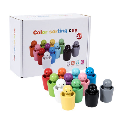 Taza Montessori para clasificar colores