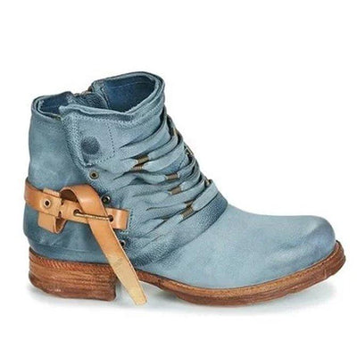 Botines retro de piel para mujer | Tendance