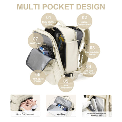 Mochila - Ótima bolsa de viagem à prova d'água para caminhadas e viagens