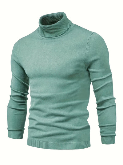 Jersey de pescoço alto - confortável e elegante para dias frios