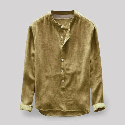 Camisa de linho masculina