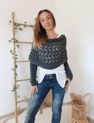 Chal de estilo boêmio aconchegante para mulheres