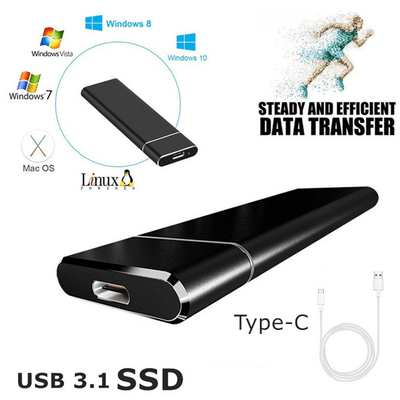 Voltdrive | Disco rígido SSD Externo ultra rápido portátil - armazenamento rápido de dados