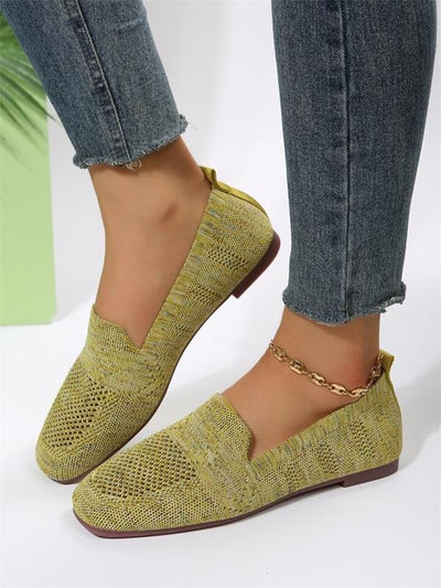 Claudia - sapatos planos não -deslizantes confortáveis ​​para mulheres com apoio ao pé do pé