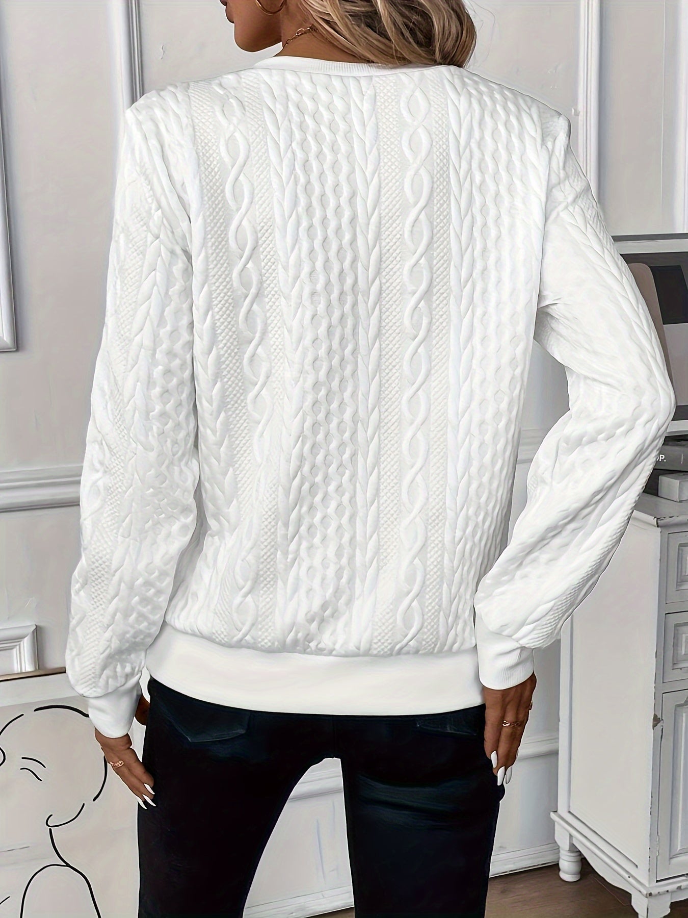 Sweater de malha elegante