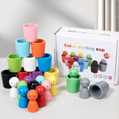 Taza Montessori para clasificar colores