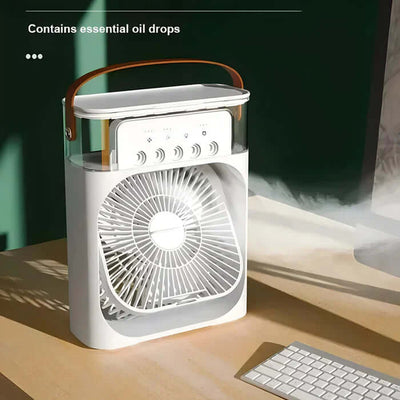 Refrigerador de ar portátil 3 em 1 com LED