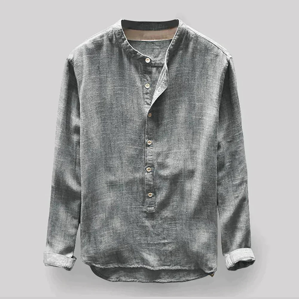Camisa de linho masculina
