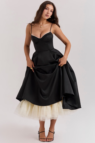 Sophie | Vestido de moldagem de luxo maxi