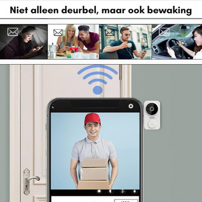 Timbres WiFi inteligentes con cámara y alarma - Seguridad HD