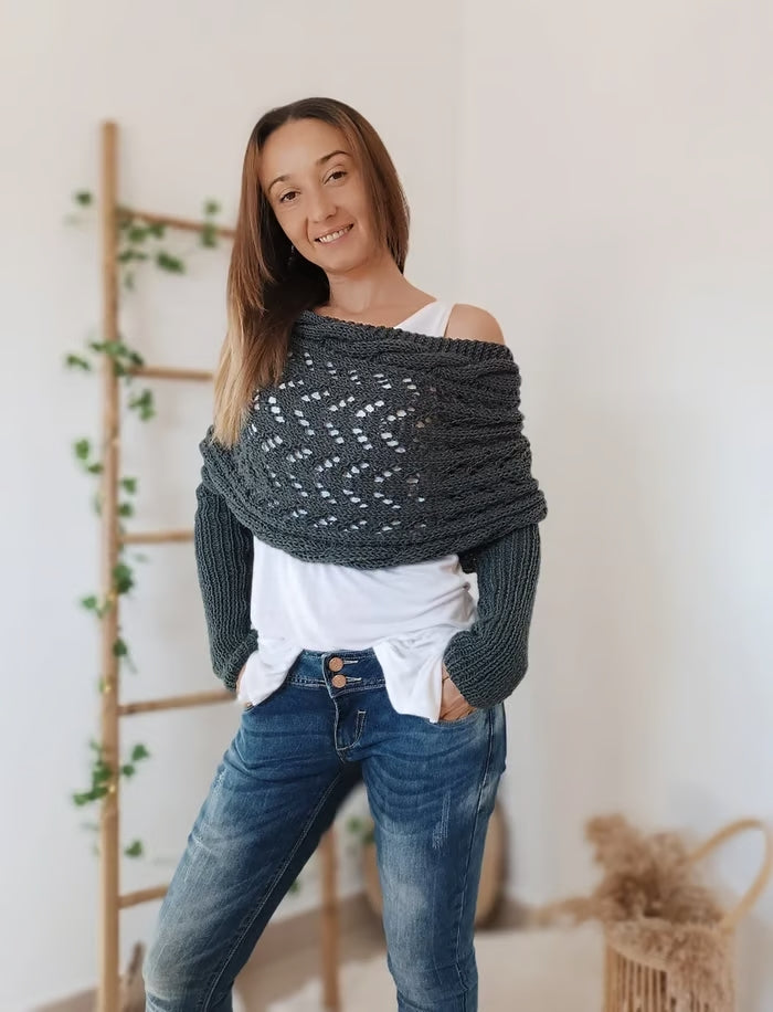Chal de estilo boêmio aconchegante para mulheres