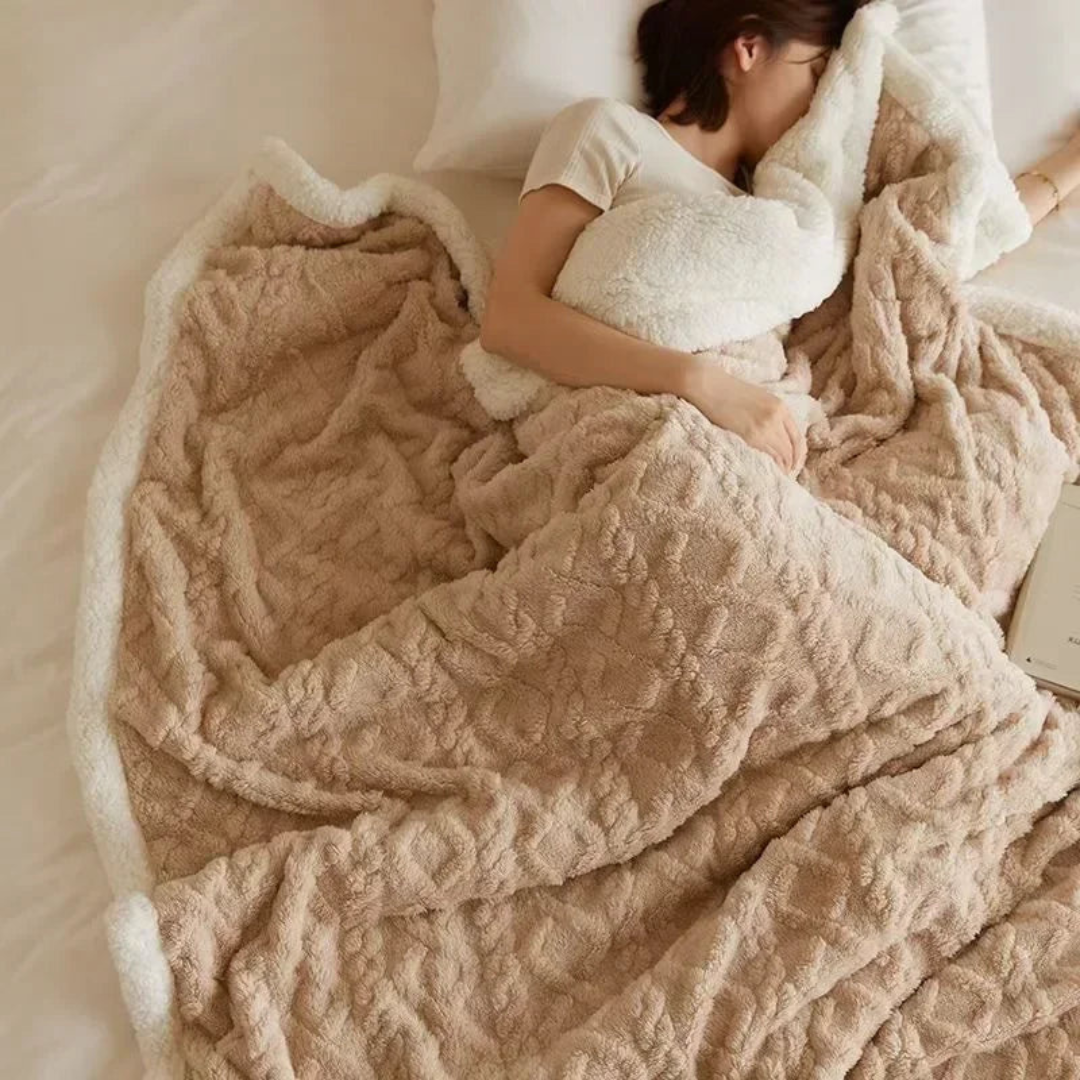 Pão quente de inverno para frio - noites grossas, macias e elegantes para o quarto e sofá