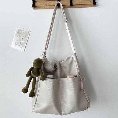 Stephanie - Bolsa de grande capacidade fabricada em couro vegano suave e estruturado