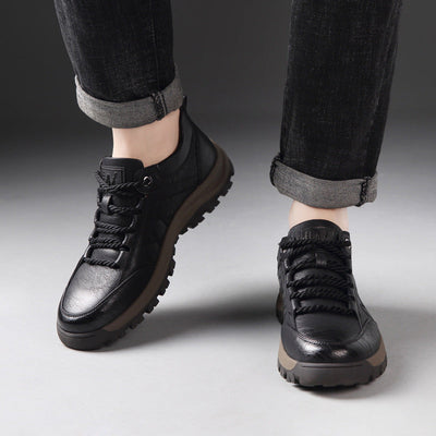 Sapatos ortopédicos de couro para homem