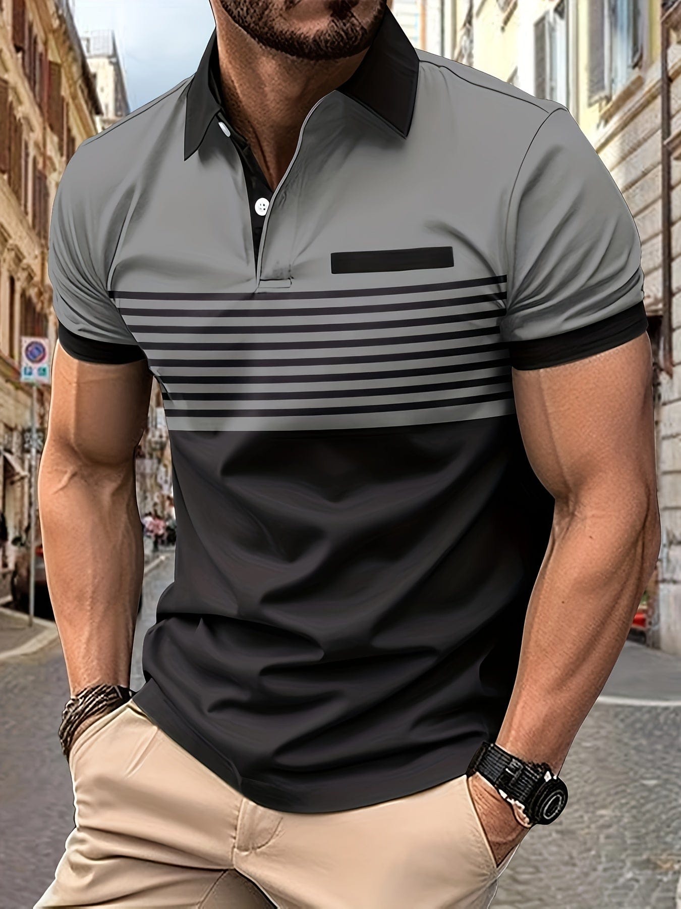 Polo de verão de Rayas para homens | Louis