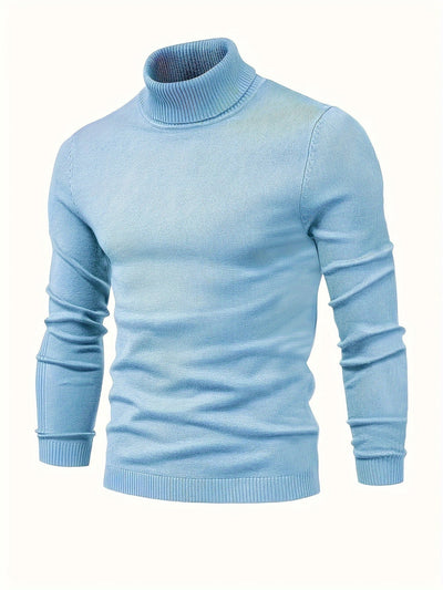 Jersey de pescoço alto - confortável e elegante para dias frios